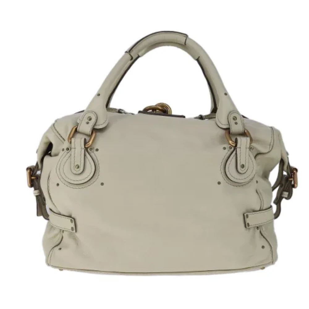 Chloé Pre-owned Leather handbags Beige Dames