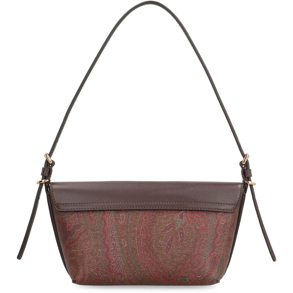 ETRO Schoudertas met paisley jacquard patroon en lederen details Multicolor Dames