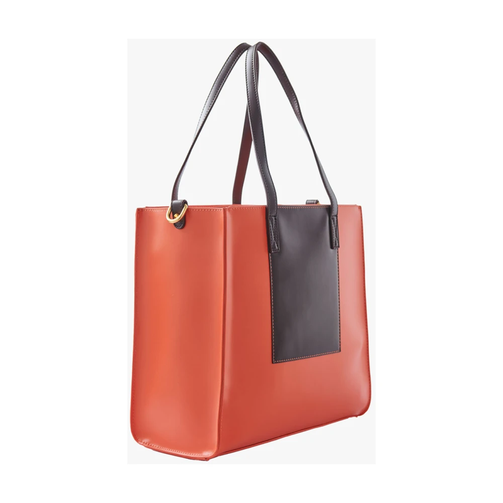 Manila Grace Elegante Shopper Tas met Afneembare Band Brown Dames