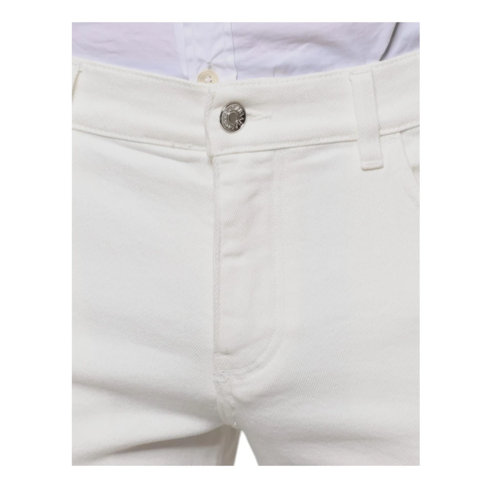 Dolce & Gabbana Witte Skinny Slim Denim Jeans White Heren