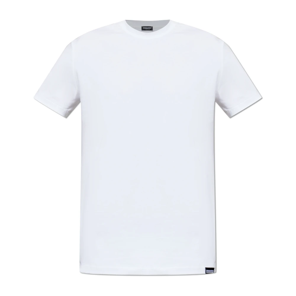 Dsquared2 Men's White Underwear T-Shirt With A Crew Neck - T-Shirts - M - Tops