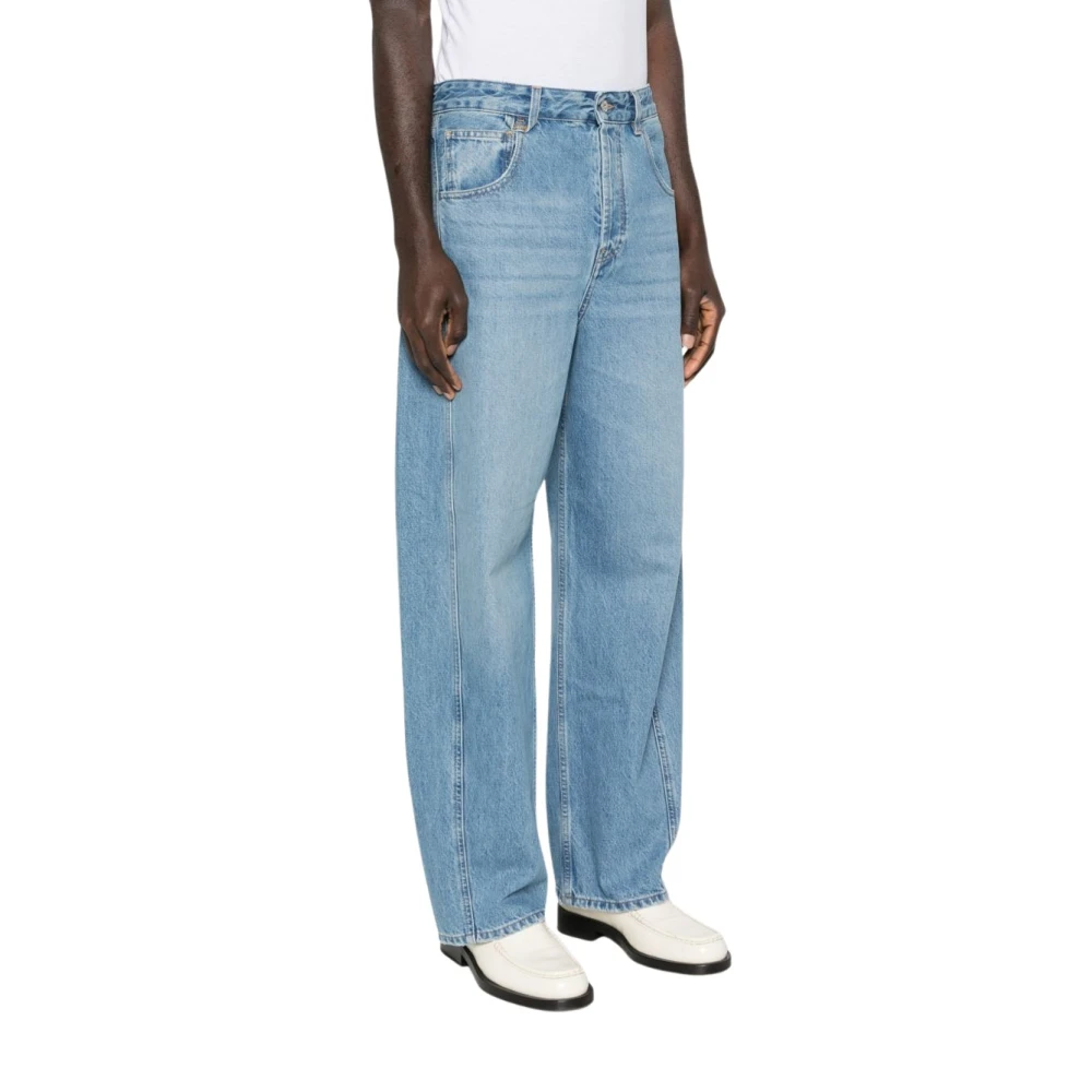 Jacquemus Blue Loose Fit Jeans, Male, W32, Le De-Nimes Mirada Denim Jeans