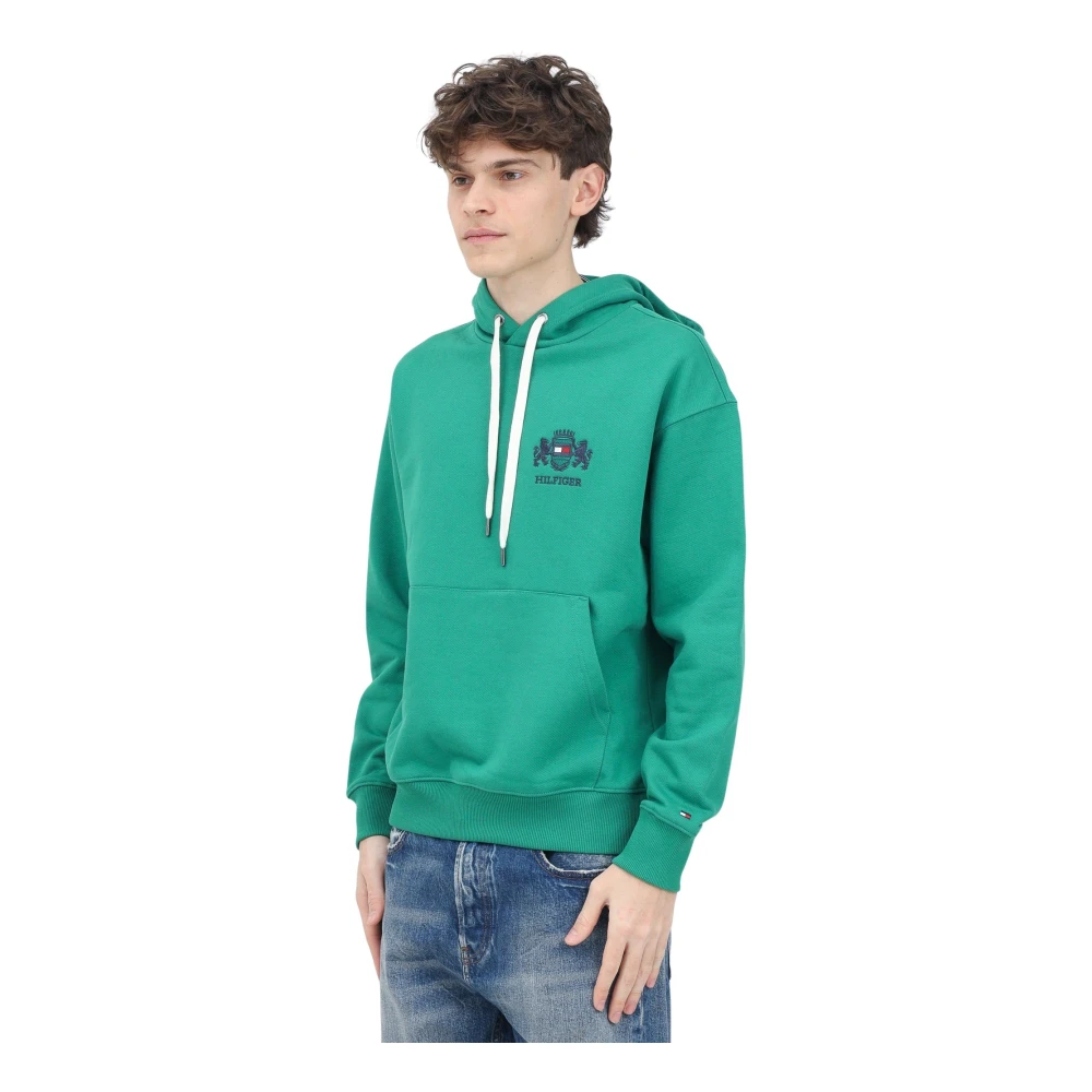 Tommy Hilfiger Groene Hoodie Sweater Casual Lente Zomer Green Heren