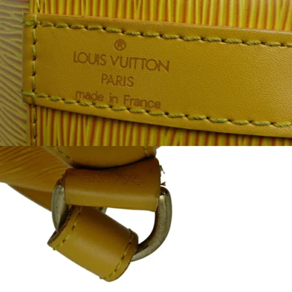 Louis Vuitton Vintage Pre-owned Leather louis-vuitton-bags Yellow Dames