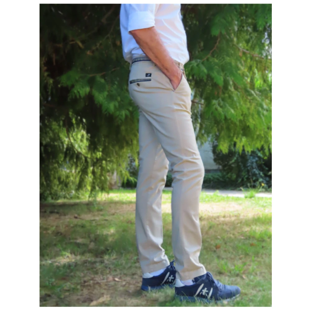 Mason's Slim Fit Chino Broek Beige Heren