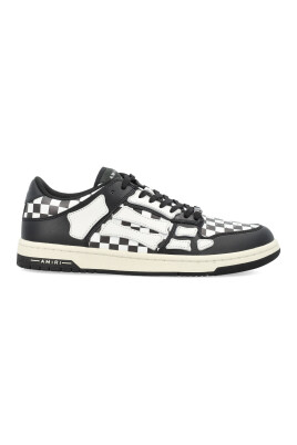 sneakers-basses-a-carreaux-avec-squelette