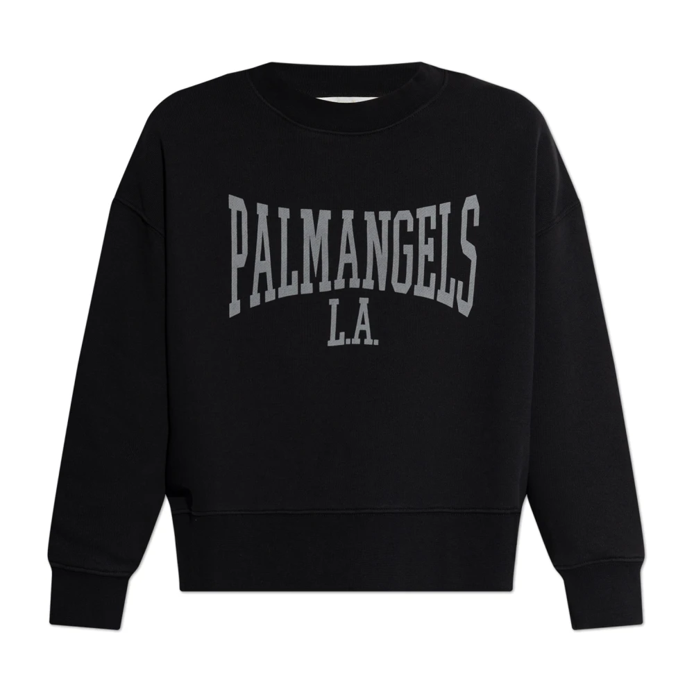 Palm Angels Sweatshirt met logo Black Dames