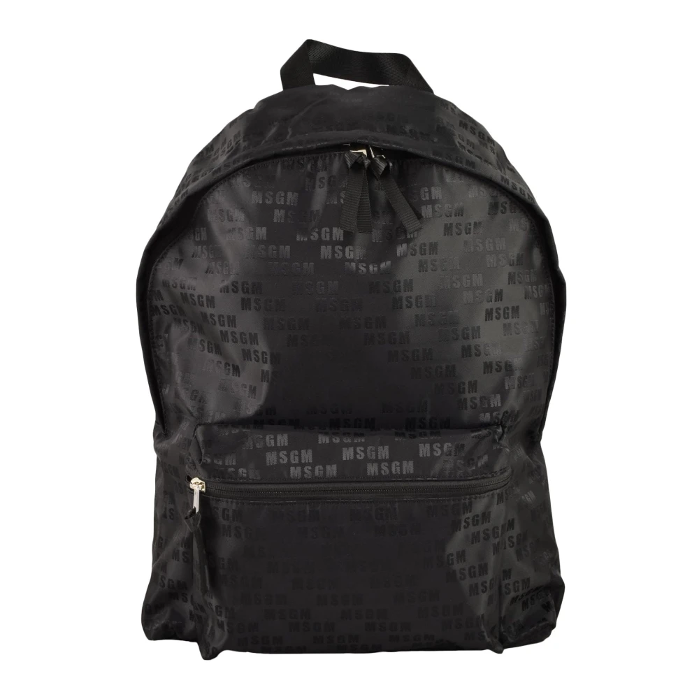 Msgm Polyester Rugzak Black Dames