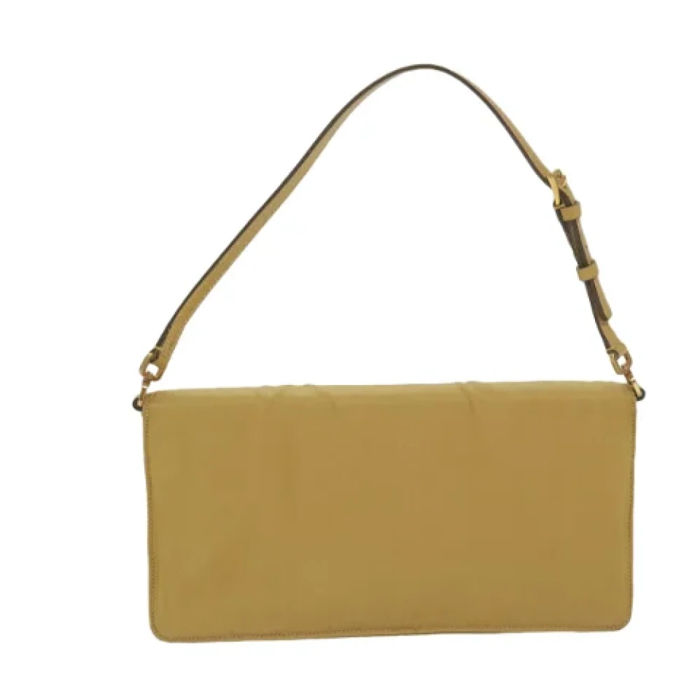 Prada Vintage Pre-owned Nylon pouches Yellow Dames