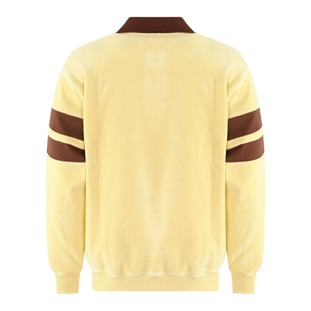 Drole de Monsieur Velours Polo Shirt Yellow Heren