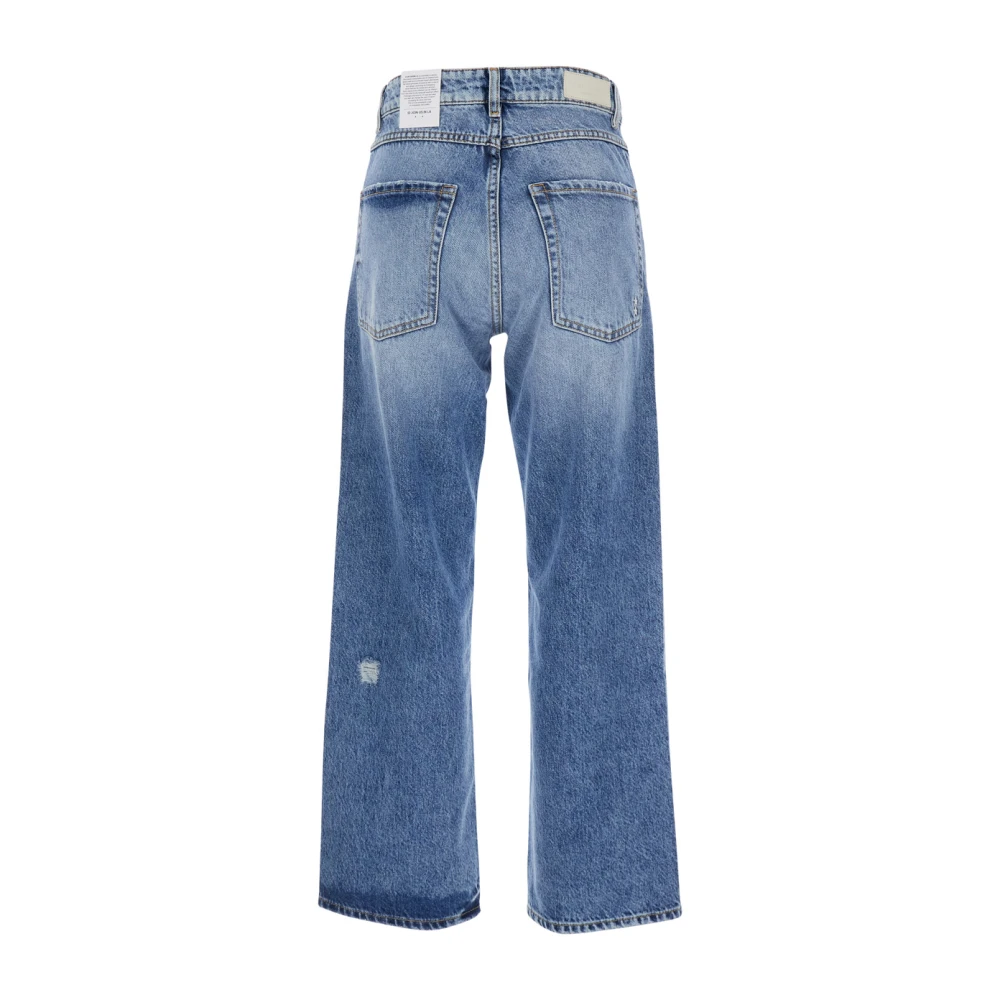 Icon Denim Blauwe Denim Jeans Gemaakt in Italië Blue Dames