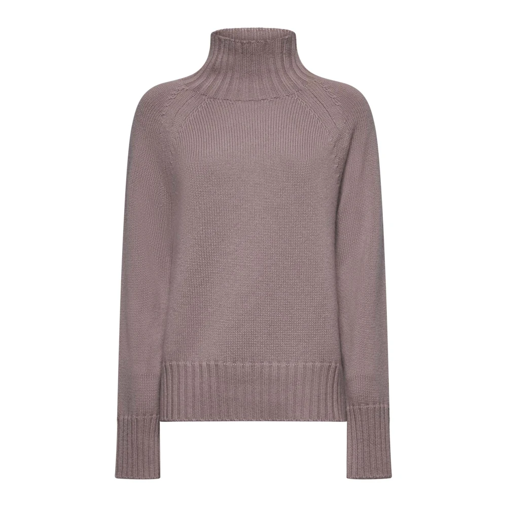 Max Mara Rosa Mantova Turtleneck Tröja Pink, Dam