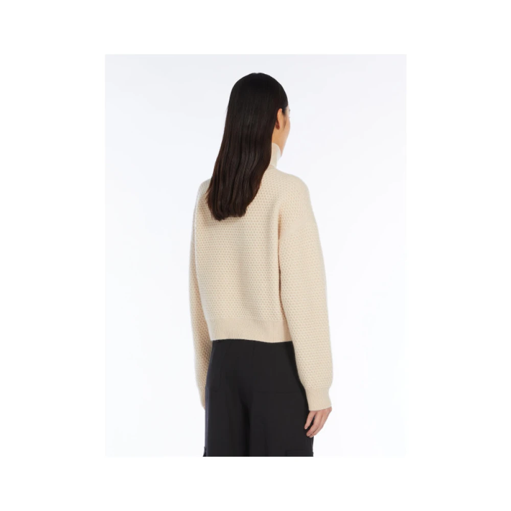 Max Mara Kasjmier Trui Groot White Dames