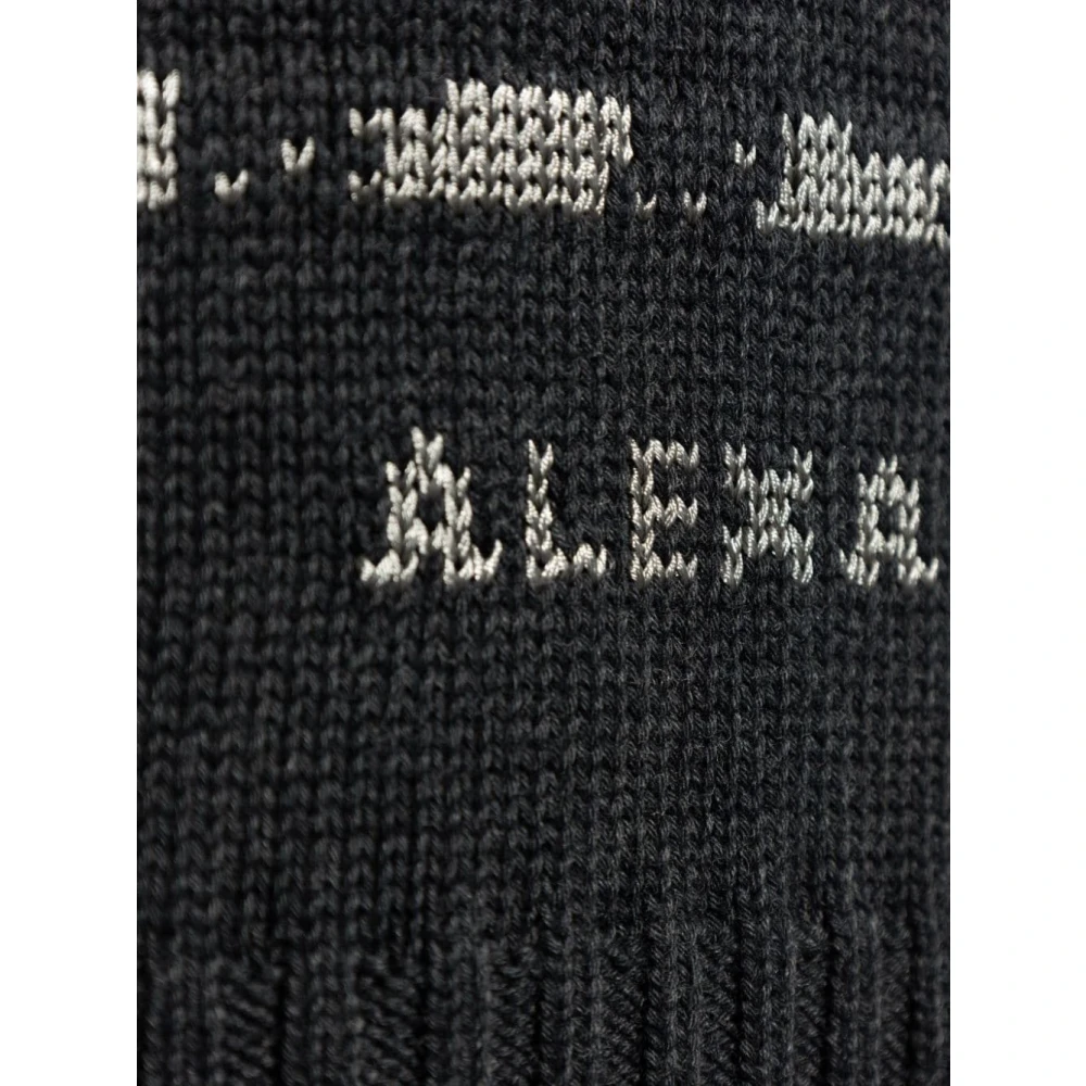 alexander mcqueen Zwarte Katoenen Trui met Logoprint Black Heren