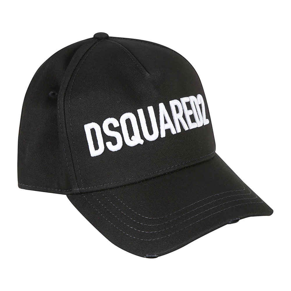 Dsquared2 Gabardine Baseball Cap Black Heren