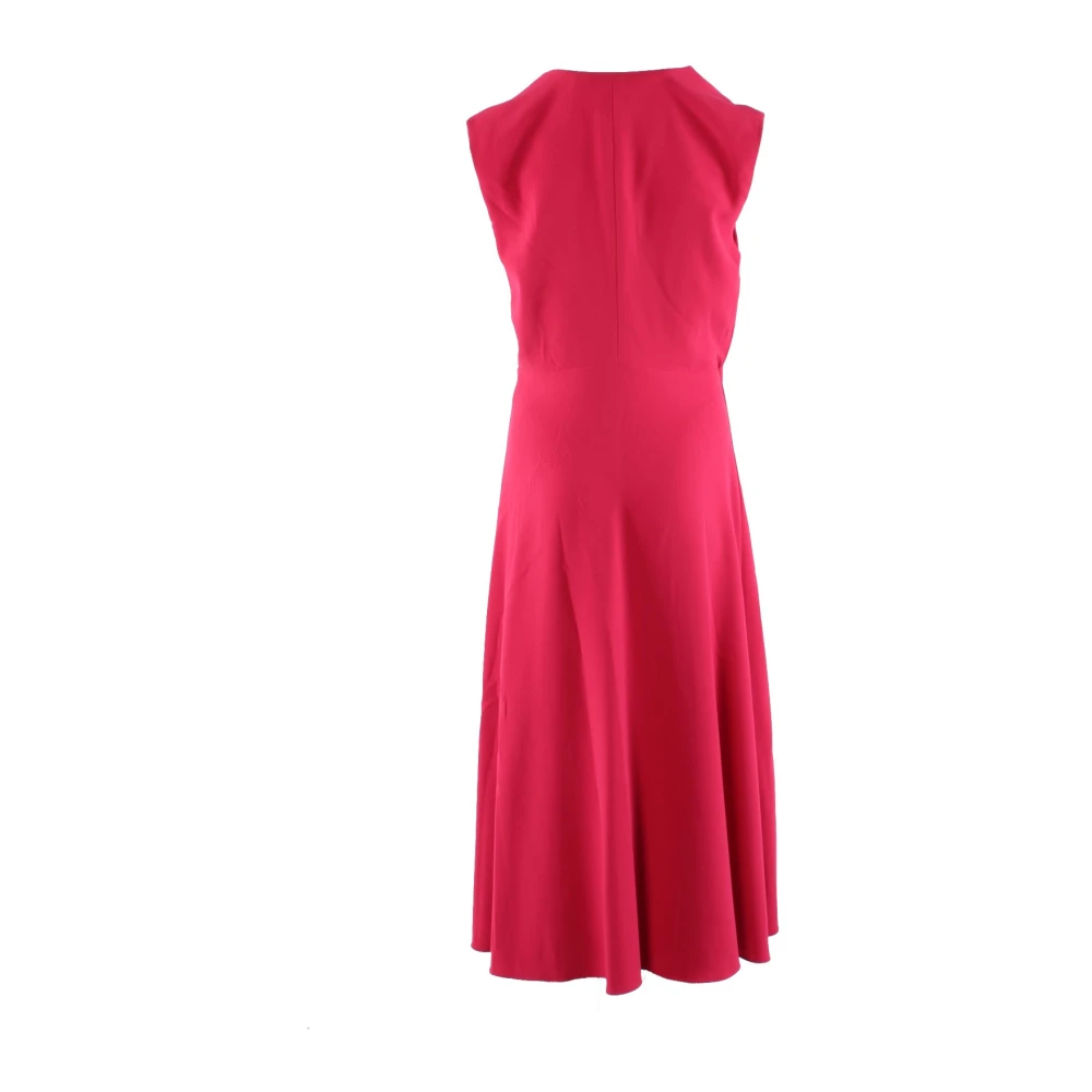 pinko Fuchsia Jurk 98% Polyester 2% Elastaan Pink Dames