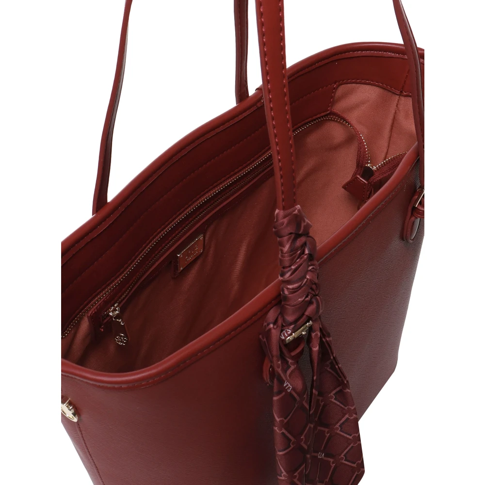 V73 Ruby Ecoleather Tote Bag met Schouderband Red Dames