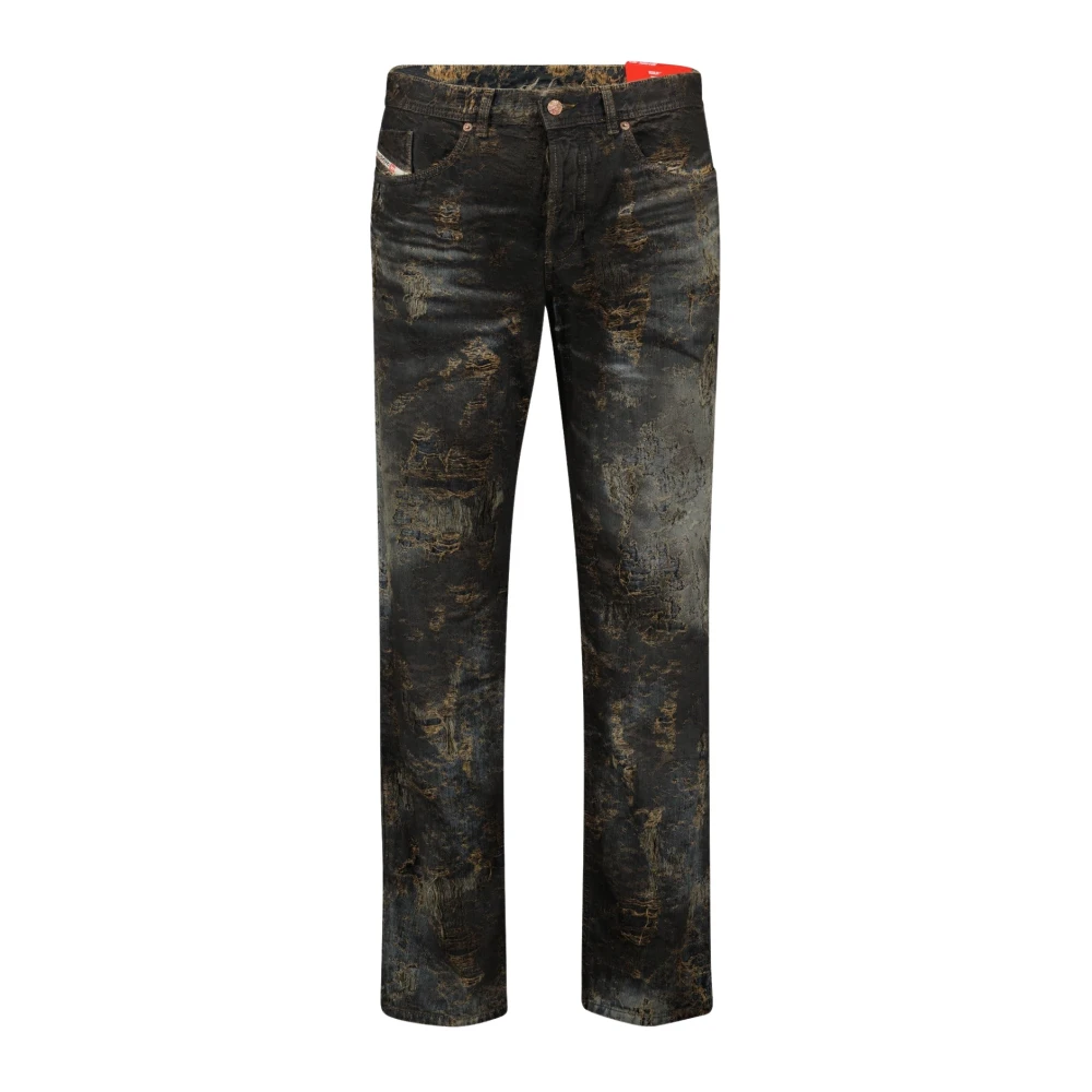 Diesel Straight Leg Jeans 2023 Collectie Brown Heren