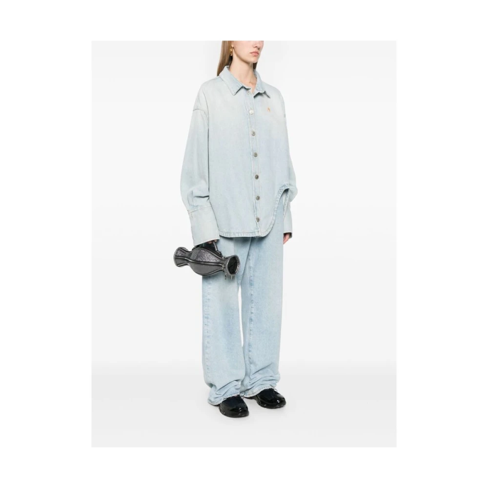 Andersson Bell Schoudertas met Glitterdetails Gray Dames
