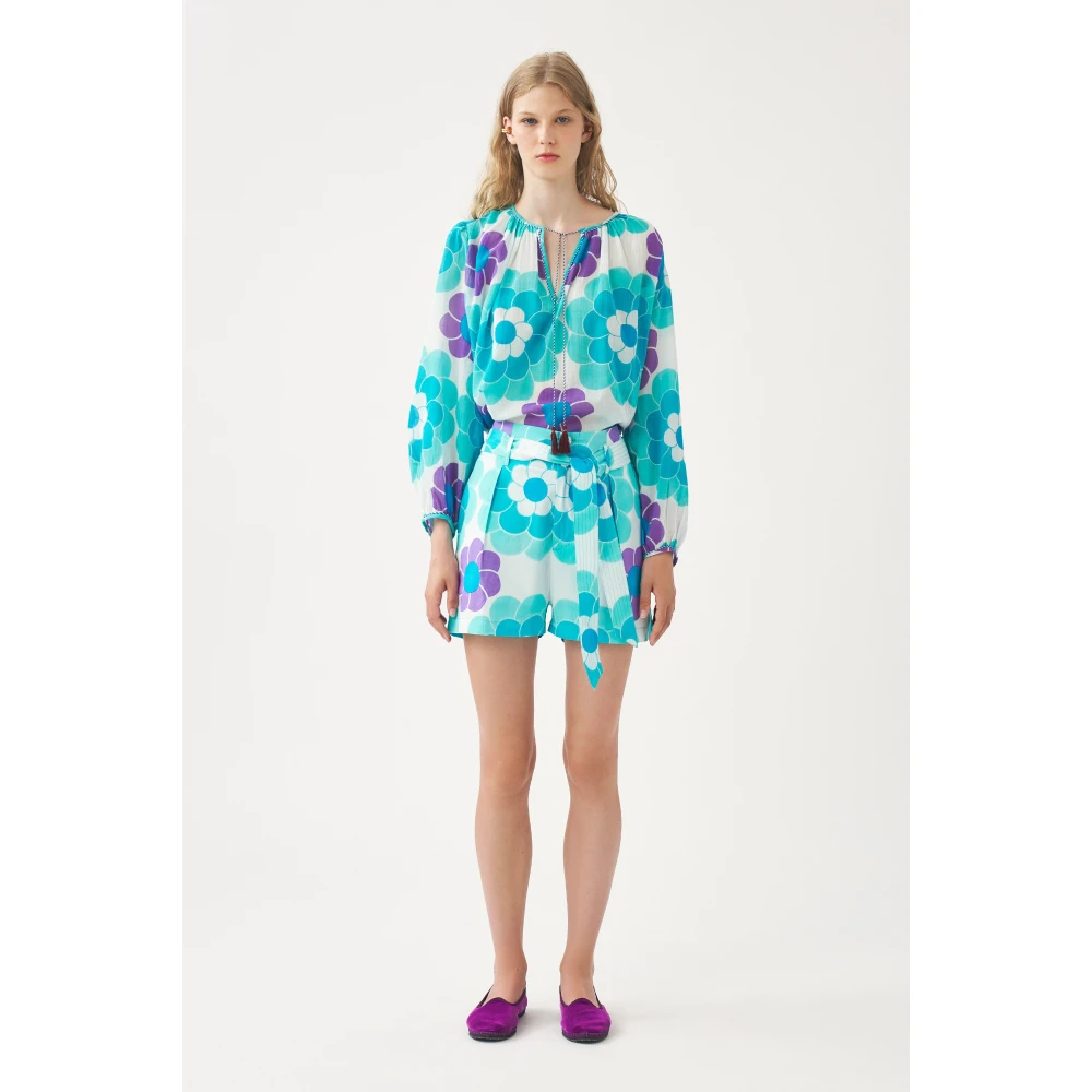 Antik batik Vloeibare print blouse Suny Multicolor Dames