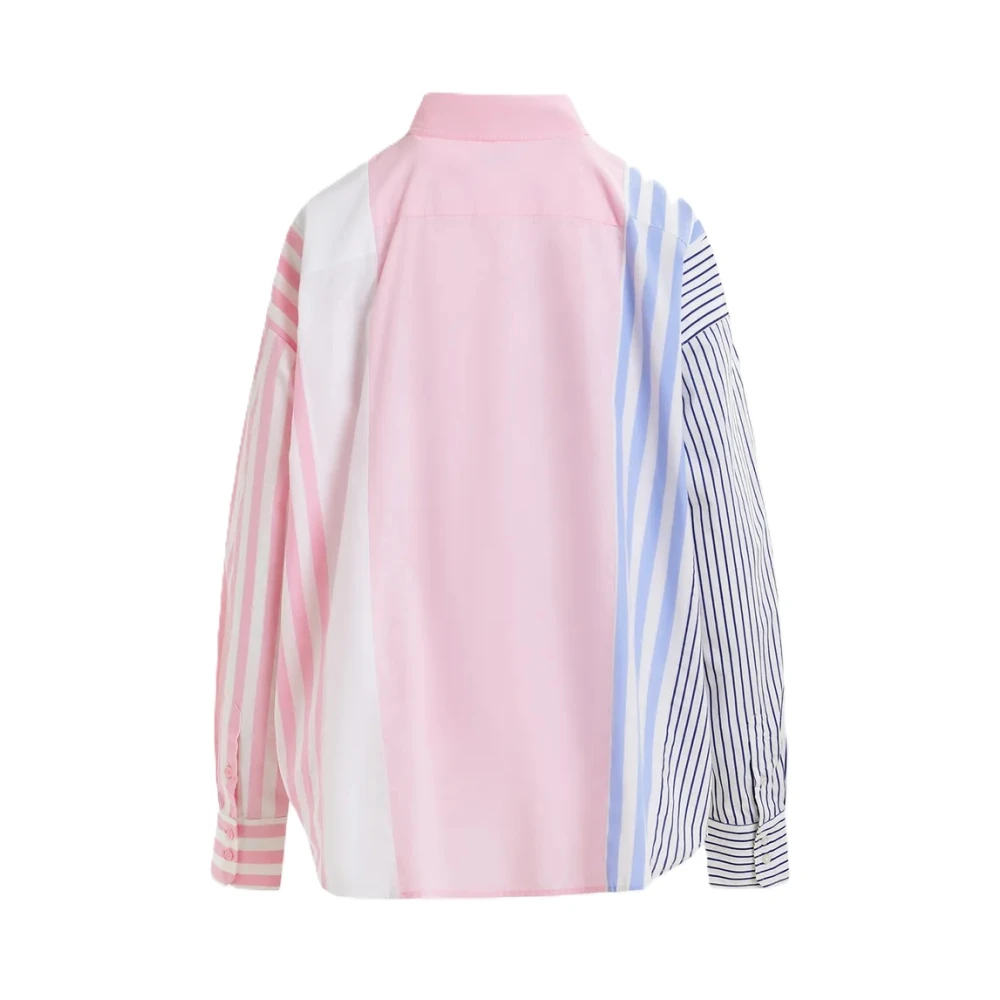 Essentiel Antwerp Oversized Button-Up Shirt Lichtgewicht Hemix Multicolor Dames
