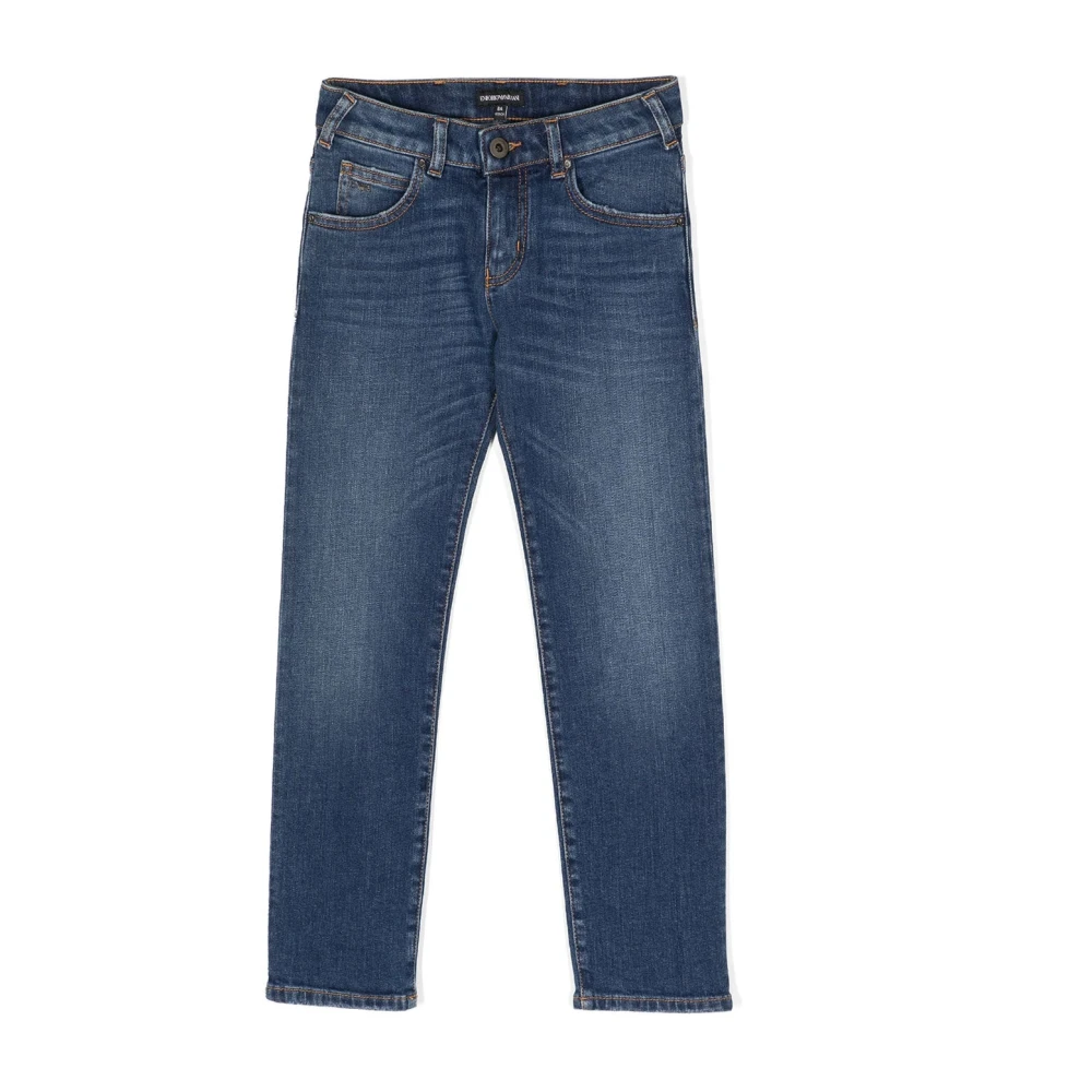 Emporio Armani Boys Blue Jeans, 7 Y, Denim Jeans