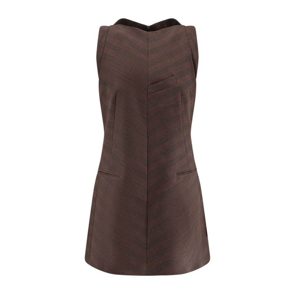 Mm6 Maison Margiela Damen Braun Kleider, Xsgröße: