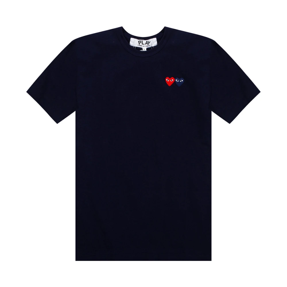Comme des Garçons Play T-shirt met logo Blue Heren
