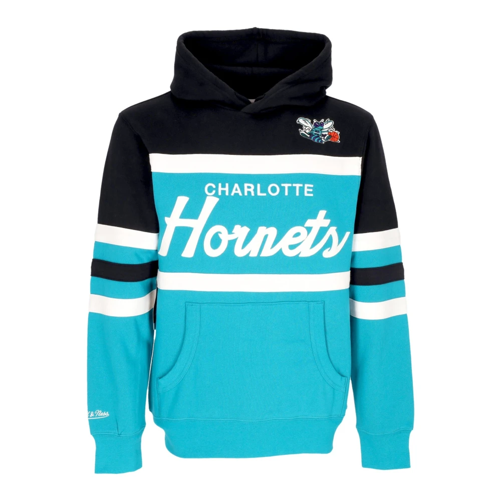 Mitchell & Ness NBA Head Coach Hoodie Charlotte Hornets Blue Heren