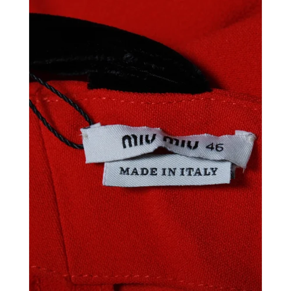 Miu Pre-owned Fabric dresses Red Dames