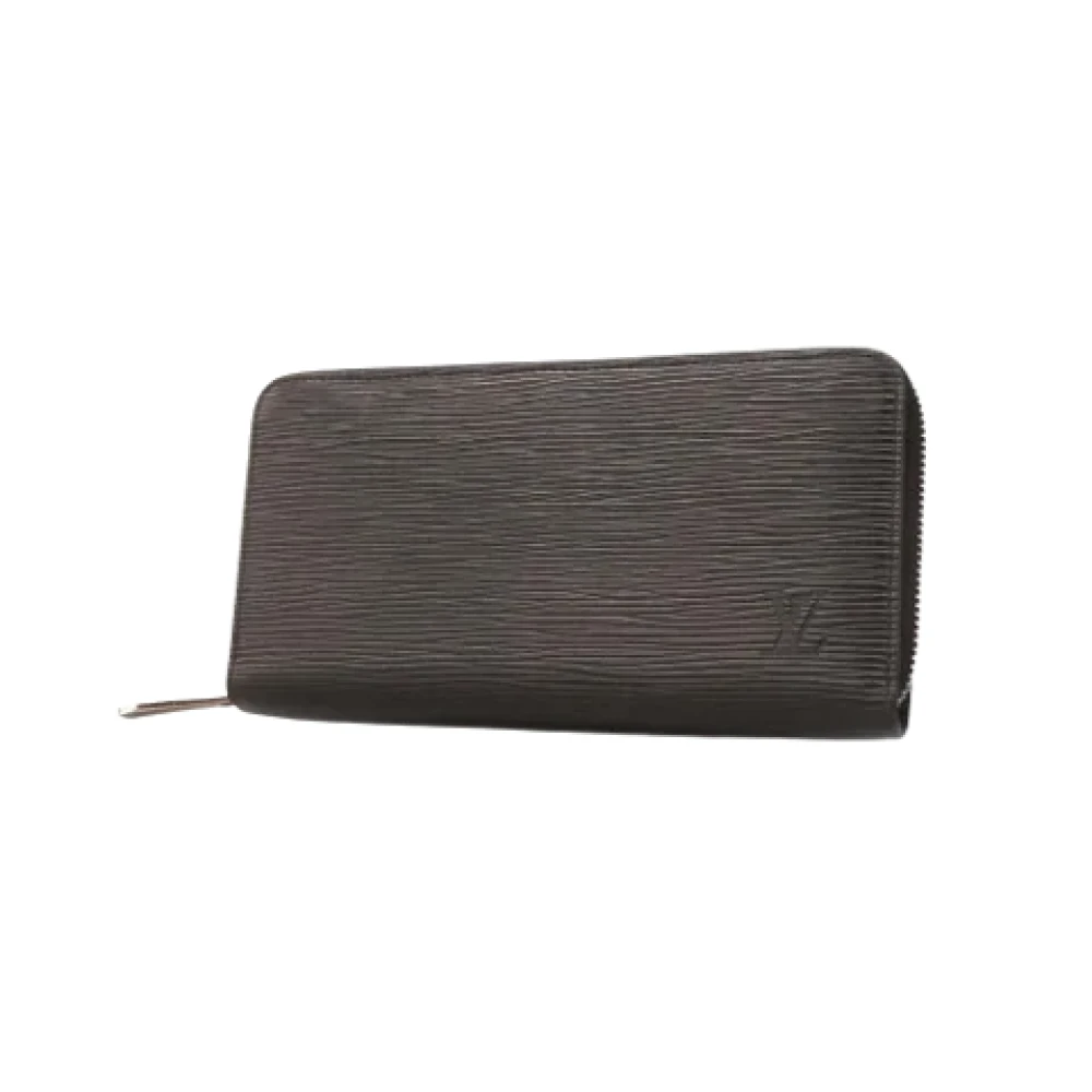Louis Vuitton Vintage Pre-owned Leather wallets Black Unisex