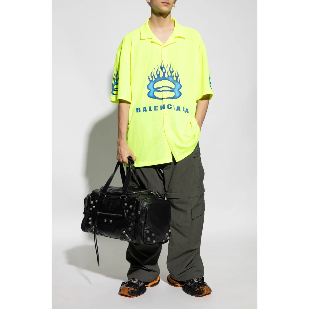 Balenciaga Kortemouwenshirt Yellow Heren