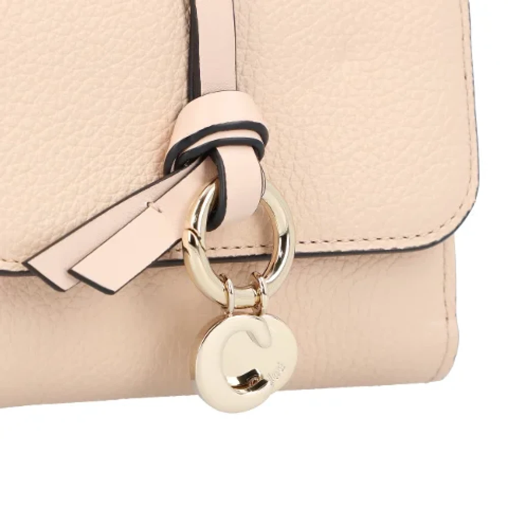 Chloé Leather wallets Beige Dames