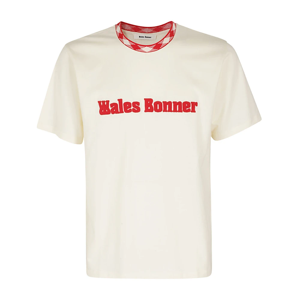 Wales Bonner Klassieke Katoenen T-shirt Beige Heren