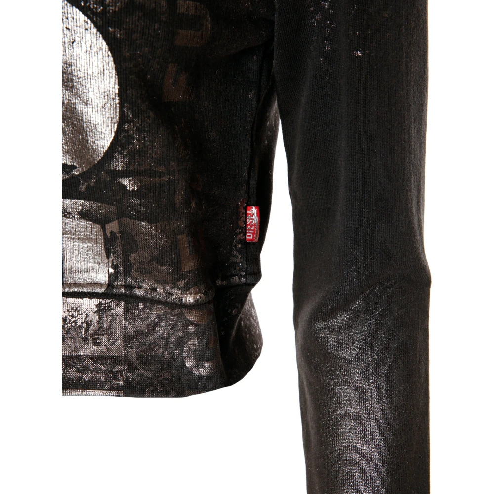 Diesel Vintage hoodie met capuchon en trekkoord Gray Dames