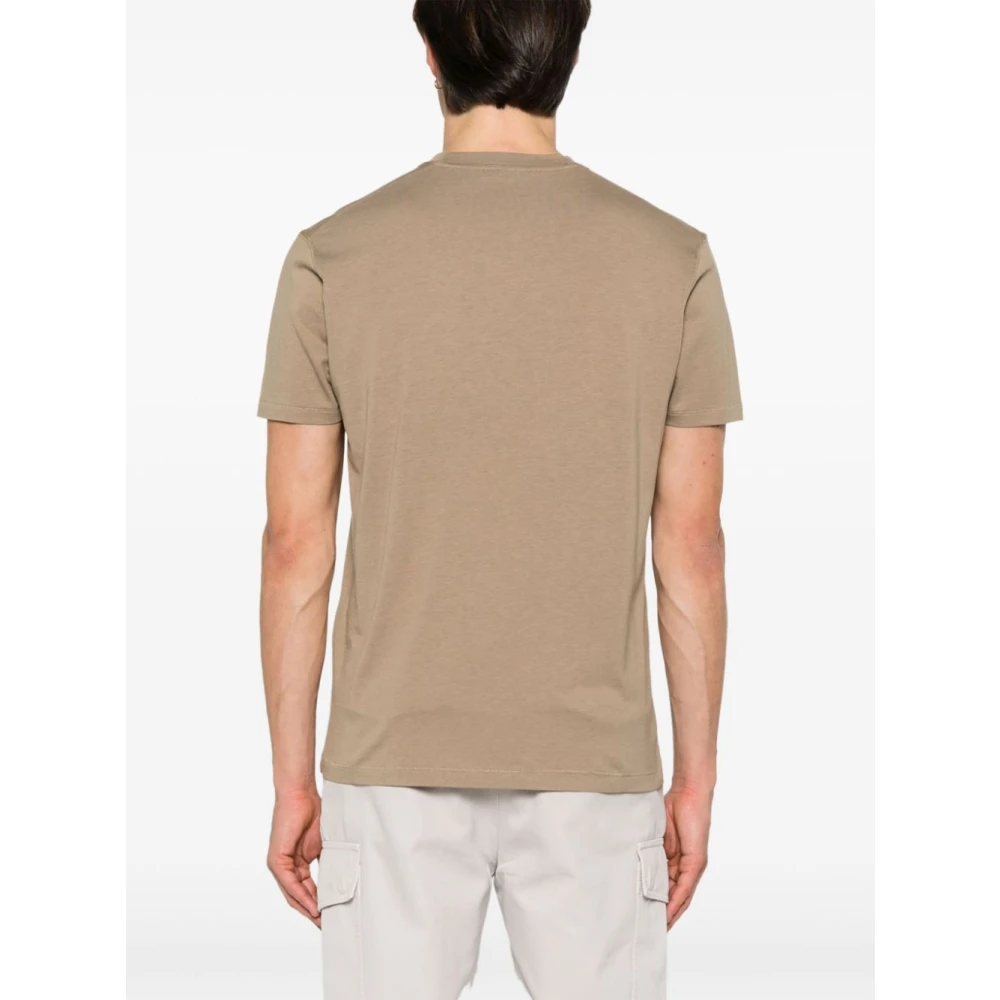 Tom Ford Groene T-shirts en Polos Crew Neck Green Heren