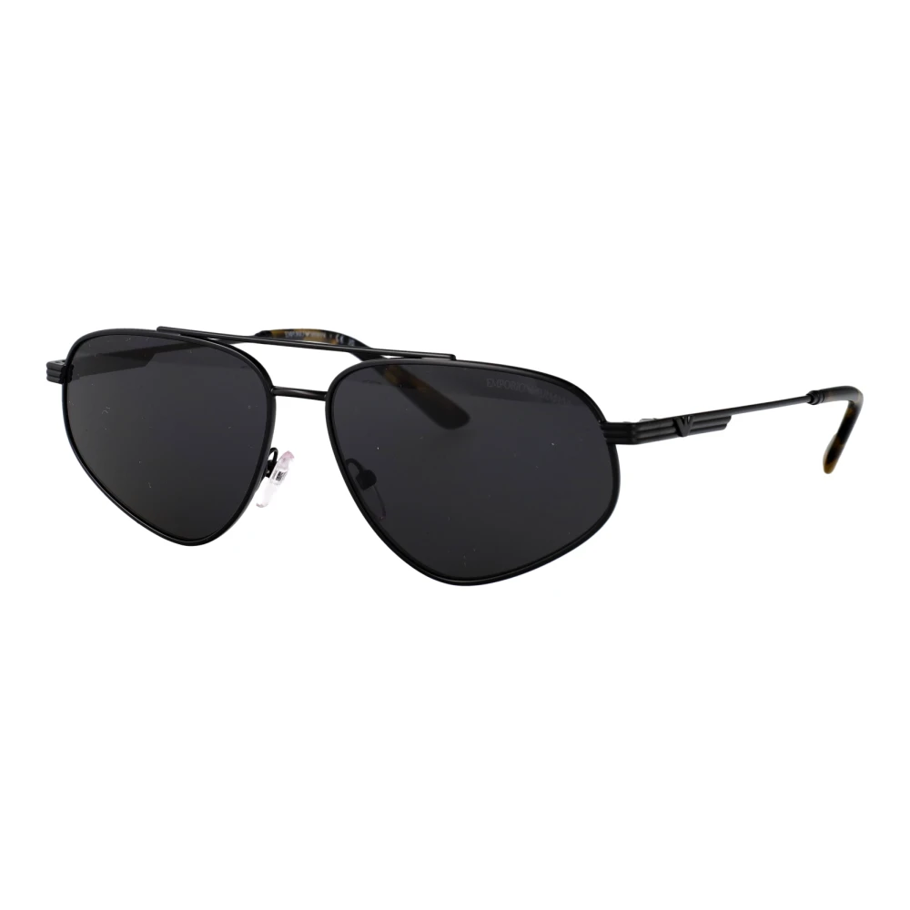 Emporio Armani Men's Black Ea2156 Aviator Sunglasses - Sunglasses - 59 Mm - Accessories