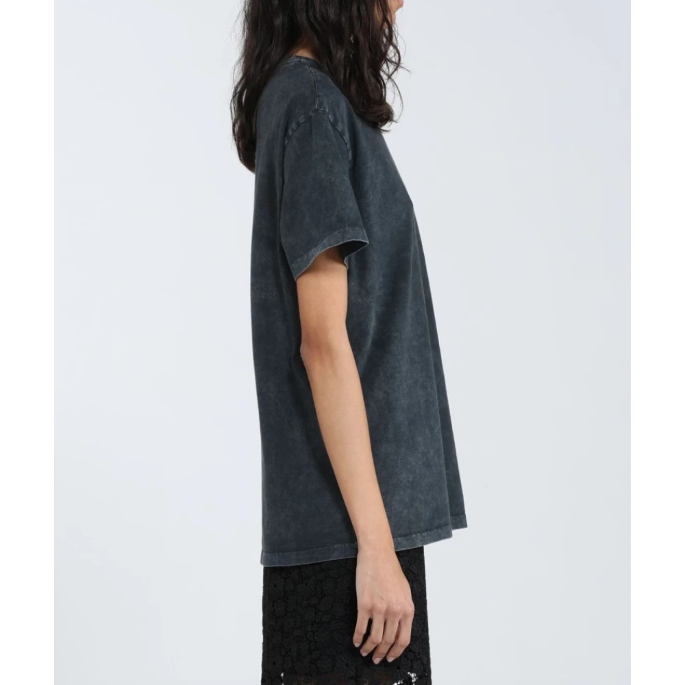 N21 Versleten T-shirt met korte mouwen Blue Dames