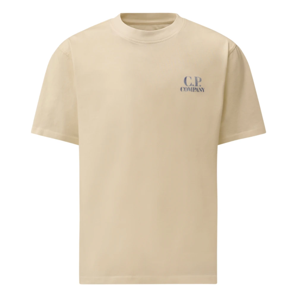 C.p. Company Men's White T-Shirts, S, T-Shirts Short Sleeve In Jersey 30/1