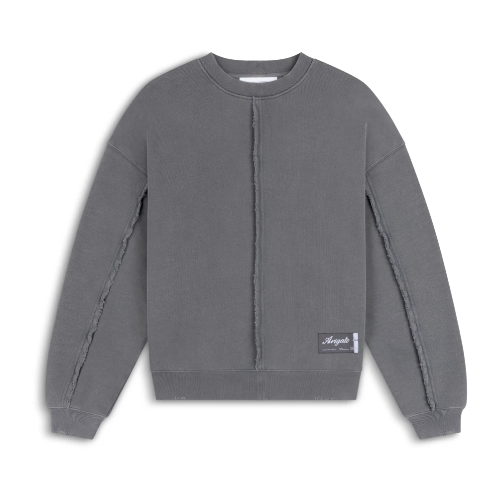 Axel Arigato Chopped Distressed Sweatshirt Gray, Herr