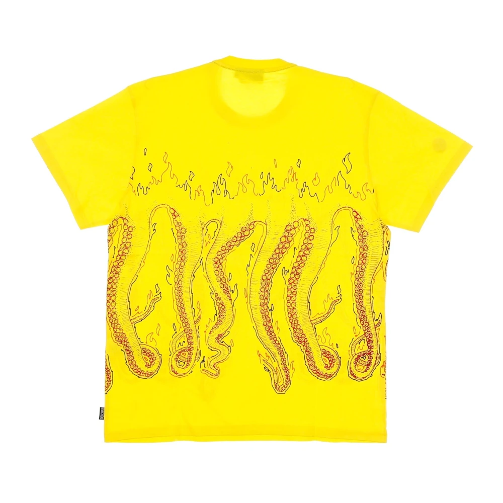 Octopus Logo Tee Geel T-shirt Yellow Heren