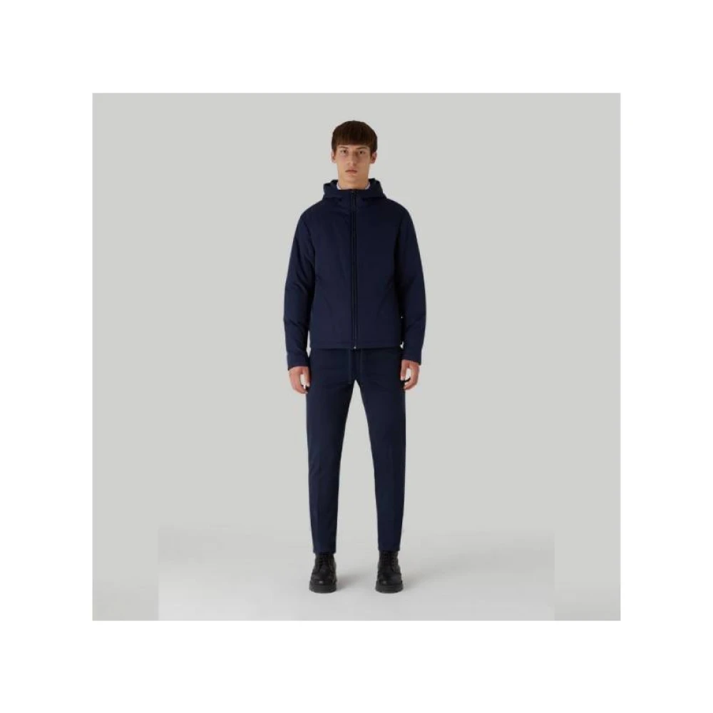 Trussardi Katoenen Gabardine Aviator Broek Blue Heren