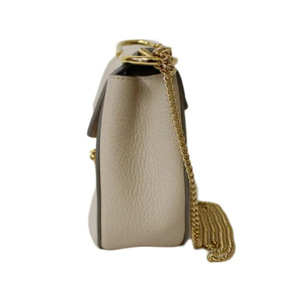 Chloé Pre-owned Leather shoulder-bags Beige Dames