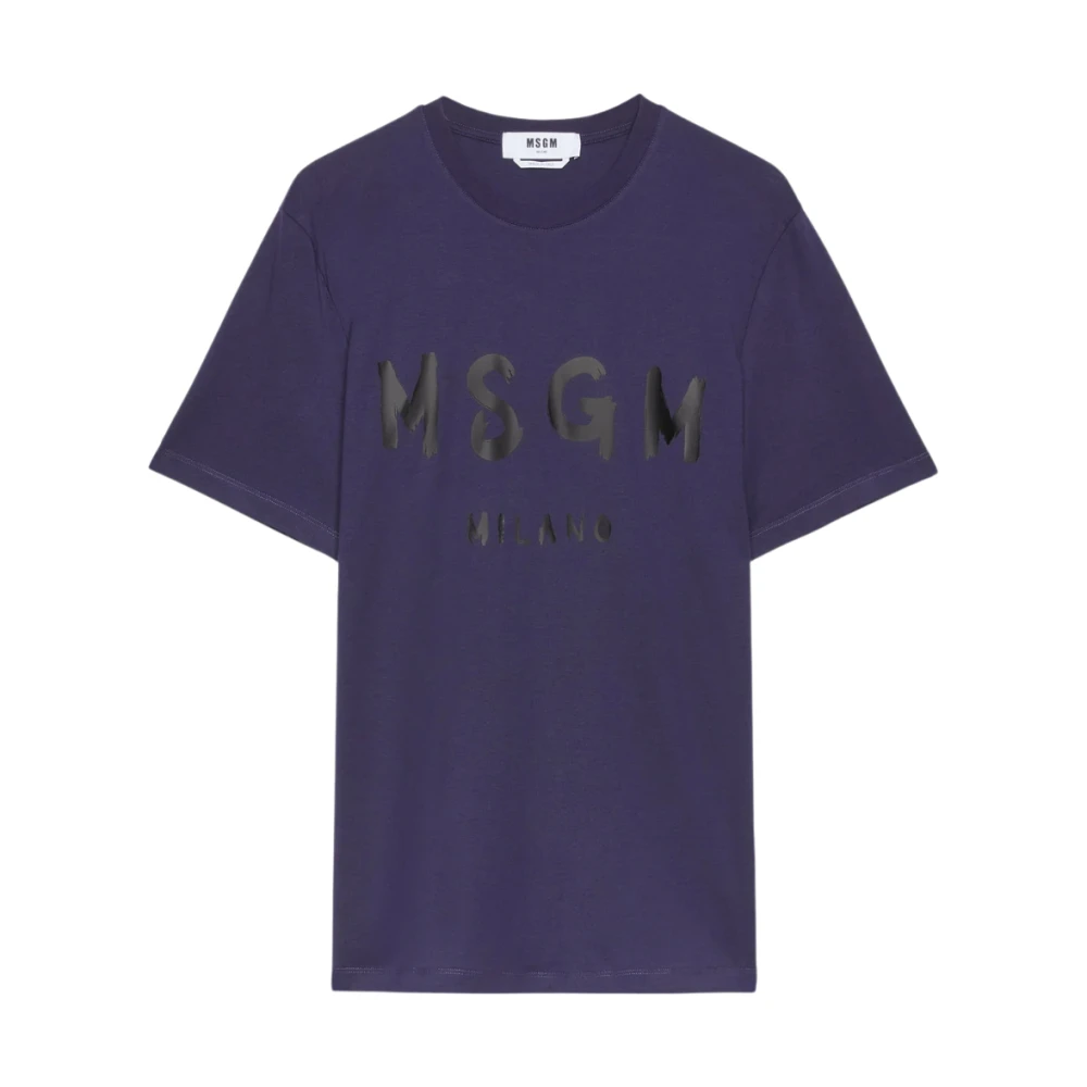 Msgm - Tops > T-Shirts - Blue - Msgm - Modalova
