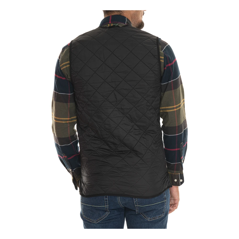 Barbour Gewatteerd Gilet met Fleece Voering Black Heren