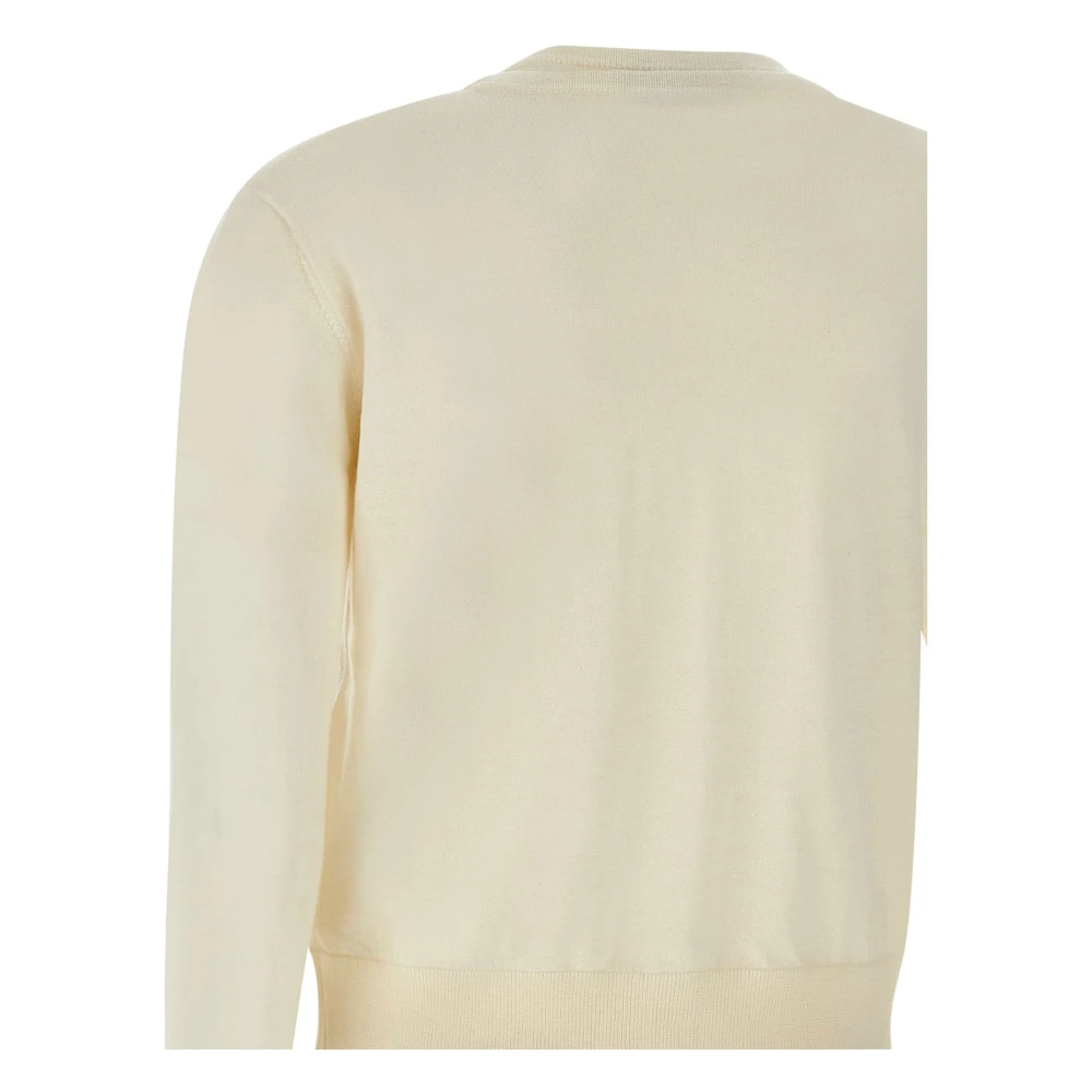 Kaos Witte Wol Twinset Sweaters White Dames