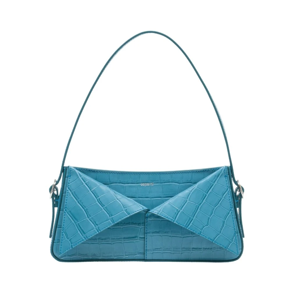 Coperni Women's Blue Croco Belt Handbag - Shoulder Bags - One Size - Bags