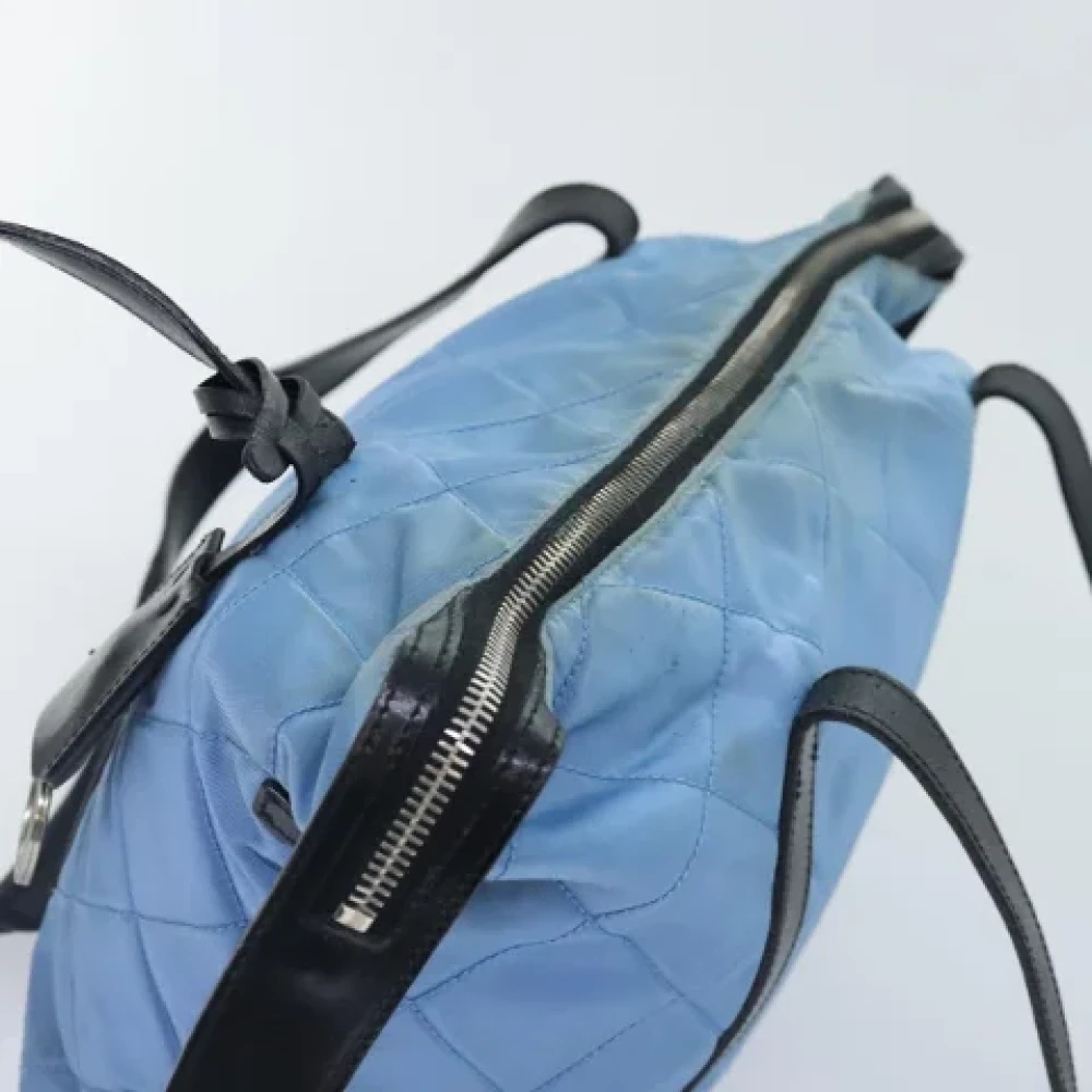 Prada Vintage Pre-owned Nylon prada-bags Blue Dames