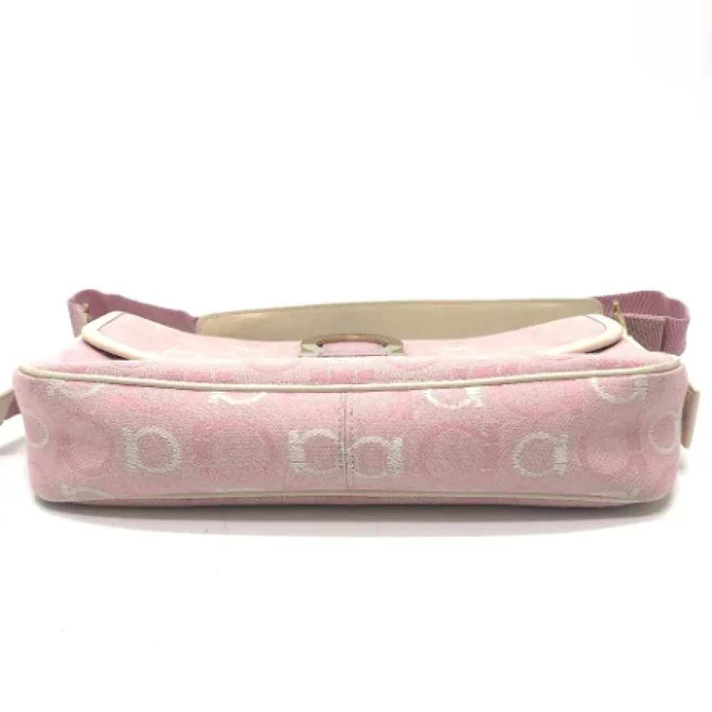 Salvatore Ferragamo Pre-owned Fabric shoulder-bags Pink Dames