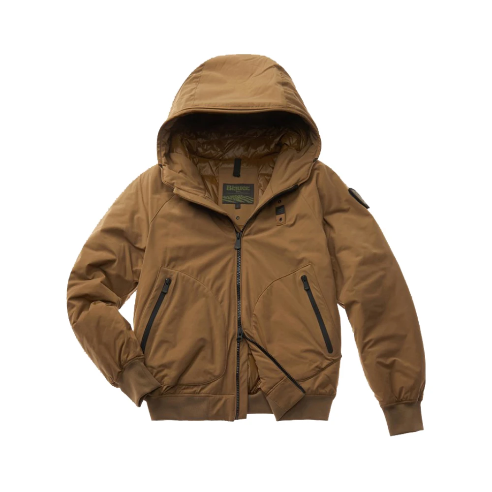 Blauer Bruine Urban Jas met Capuchon Brown Heren